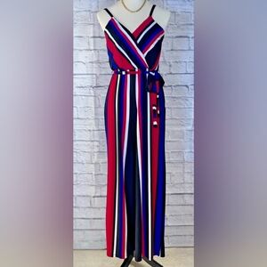 ( INC International Concepts ) One-Piece, Pull-On, Belted Jumpsuit